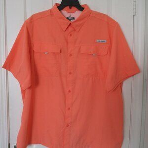 Habit Mens S/S Quick Dry Active Vented-back UPF 40+ Fishing Shirt NWOT - XXL